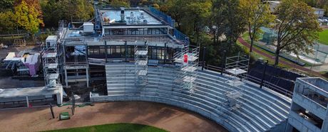 Baufortschritt TV Centrum im Oktober